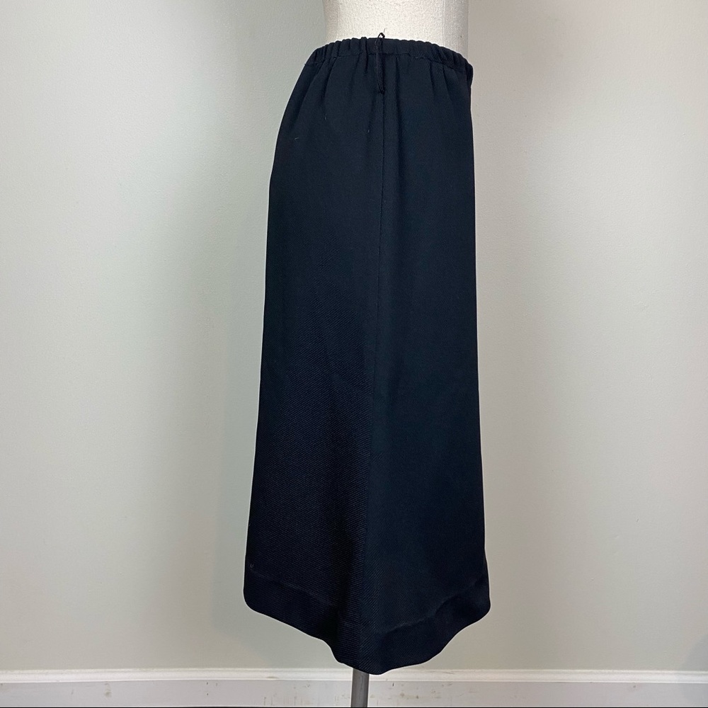 Vintage Black High Waisted Wide Leg Crop Pants - Picture 6 of 8